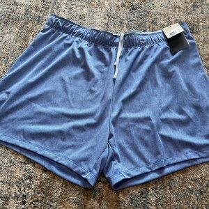 Womens Nike Blue shorts with drawstring size xxl waistband #summer #outdoors
